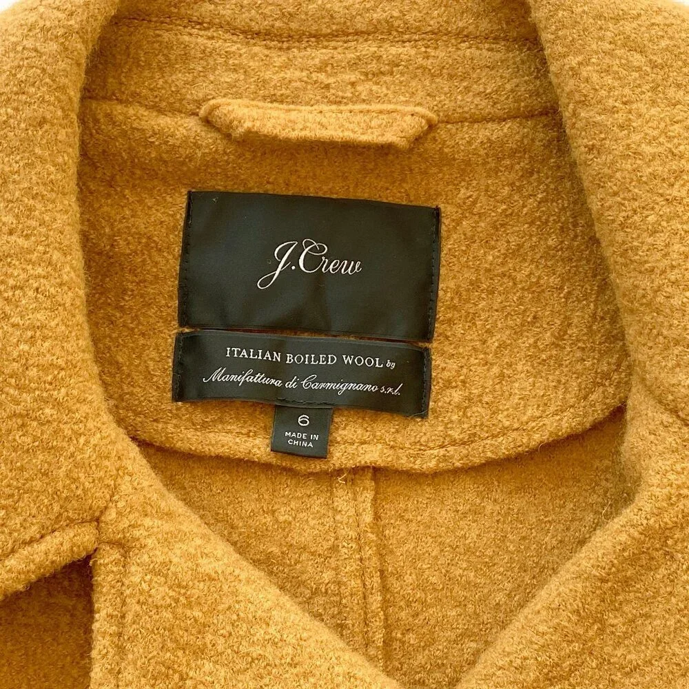 J.Crew Italian Boiled Wool Double Breasted Jacket 6